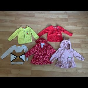 Girls Jacket Sweater Lot Bundle 3T/90